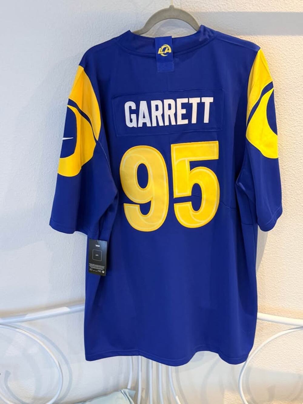 Nike LA Rams On Field Jersey L #95 Garrett NEW With Tags